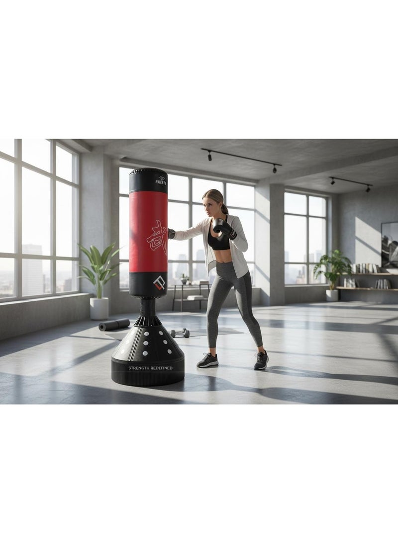 سبورت كيو كيس ملاكمة واقف بدون تعليق من سبورت كيو® – كيس تدريب للملاكمة والكيك بوكسينج ورد الفعل – قاعدة ثابتة قابلة للتعبئة – تمارين كارديو وقوة في المنزل للرجال والنساء - Image 5